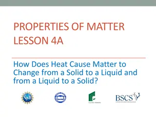 How Heat Transforms Matter: Solid to Liquid & Liquid to Solid