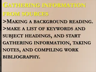 Effective Research Source Gathering