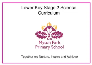 Lower Key Stage 2 Science Curriculum Progression