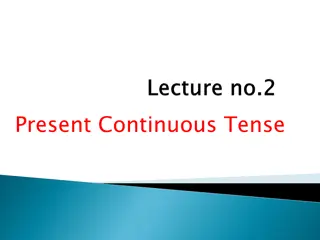 Present Continuous Tense Basics
