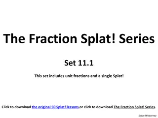 Fraction Splat Series Set 11: Unit Fractions and Total Splat!