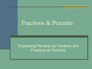 Expressing Fractions and Percents