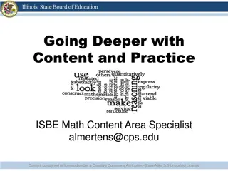 Going Deeper with Math Content