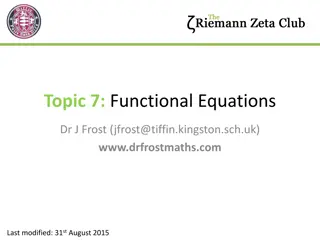 Functional Equations in Math
