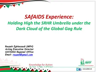 SAfAIDS Stands Firm in Supporting SRHR & Women's Rights Amid Global Challenges
