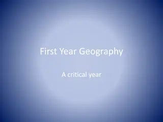 First Year Geography: A Critical Journey