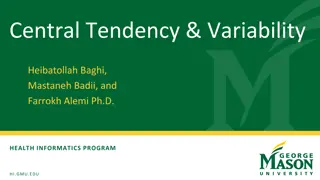 Measures of Central Tendency & Variability in Health Informatics