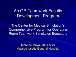 OR Teamwork Faculty Development Program