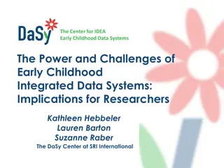 The Power of State Data Systems for Early Childhood Research