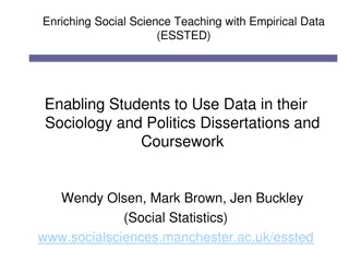 Enriching Social Science Teaching with Empirical Data for Sociology and Politics Dissertations