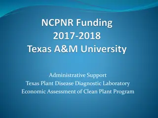 Texas Plant Disease Diagnostic Laboratory Economic Assessment