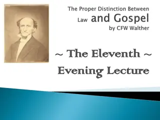 Dividing the Word: Gospel, Law, and Justification