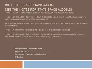 GPS Navigation State-Space Models