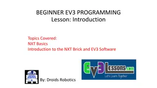 Introduction to NXT Brick and EV3 Software Basics