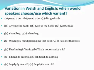 Variation in Languages: Cultural Insights