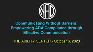 Empowering ADA Compliance through Communication