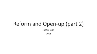Reform & Open-up: Junhui Qian's 2018 Perspectives