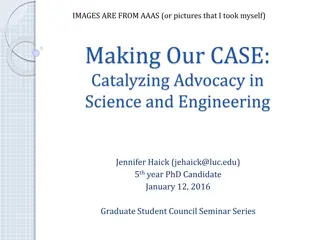 Catalyzing Advocacy in Science and Engineering - Workshop Insights