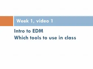 Intro to EDM Tools for Big Data in Education