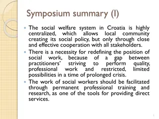 Social Welfare System in Croatia: Redefining Social Work
