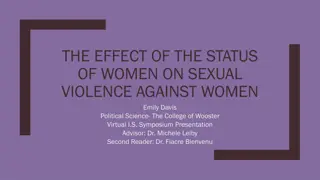 Effect of Women's Status on Sexual Violence: Backlash Study
