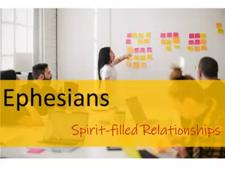 Spirit-filled Relationships in Ephesians