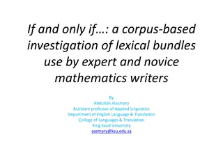 Lexical Bundles in Mathematics Writing