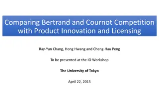 Comparing Bertrand and Cournot Competition with Product Innovation