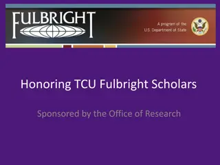 Honoring TCU Fulbright Scholars