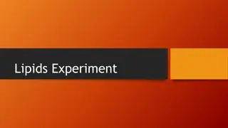 Lipids Experiment