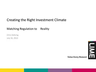 Creating the Right Investment Climate