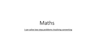 Converting Two-Step Maths Problems
