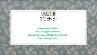 Amjed, Lateef, Jabbar: Elizabethan Drama Class