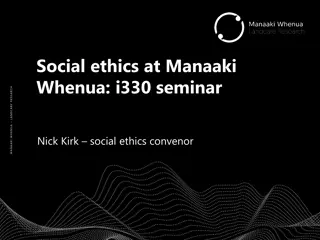 Social Ethics at Manaaki Whenua Seminar Overview