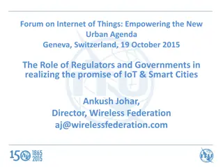 Role of Regulators and Governments in IoT & Smart Cities