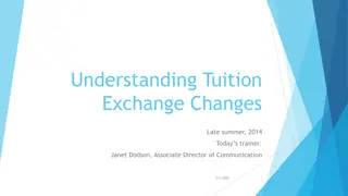 Tuition Exchange Changes and Board Meeting Actions