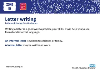 Enhancing Letter Writing Skills