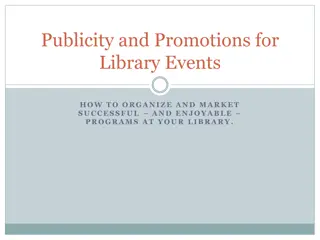 Organize & Market Library Events Successfully