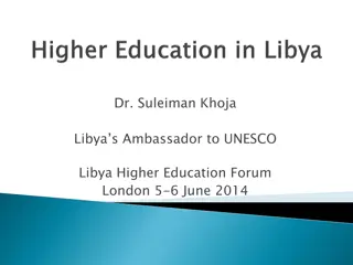 Challenges and Opportunities in Libyan Higher Education