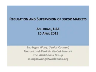 REGULATION AND SUPERVISION OF SUKUK MARKETS