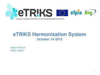 eTRIKS Harmonization System