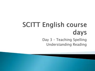 Spelling Basics and Reading Skills for Day 3