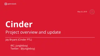 Cinder Project Update