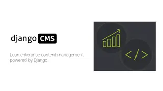 Lean enterprise content management powered by Django