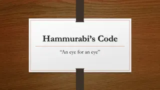 Hammurabi's Code: Ancient Legal System