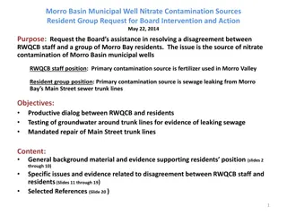 Resolving Morro Basin Well Nitrate Contamination Disagreement