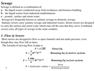 Sewage: Definition, Flow, and Equations