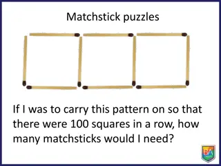 100 Square Matchstick Puzzle Challenge