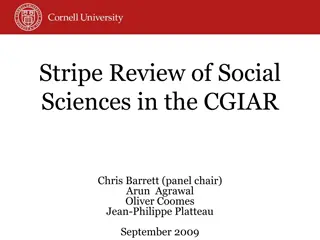 Panel Assessment of Social Sciences in CGIAR: Challenges and Recommendations