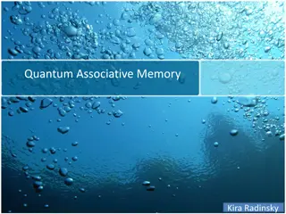 Quantum Associative Memory & Hopfield Network Overview